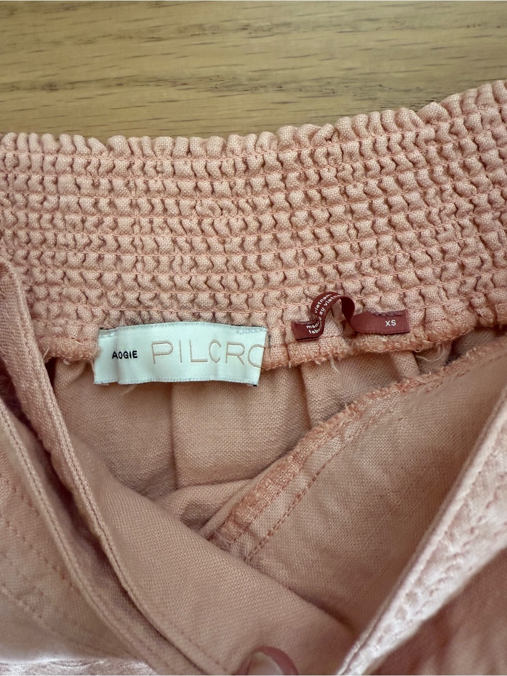 Pilcro Anthropologie XS Nettie Blush Pink Ruffle Wrap Skirt - Picture 2 of 5